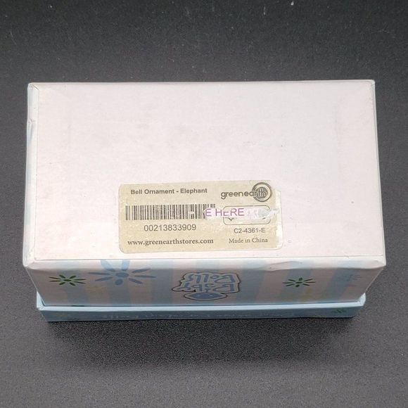 Green Earth Baby Bells Decorative Porcelain White Bunny Hanging Bell Figurine - Picture 13 of 14